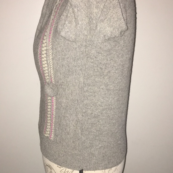 Old Navy grey wool zip up hoodie Small - Picture 4 of 8